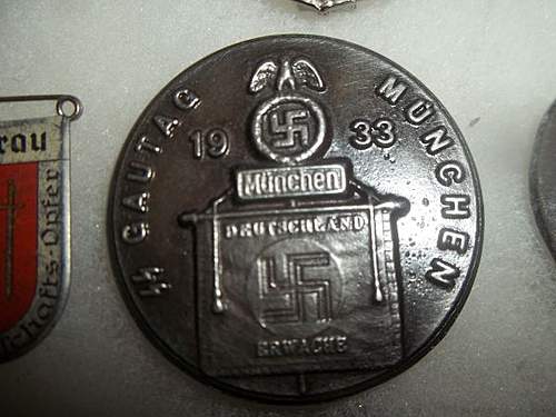 1933 SS Gautag in Munich badge