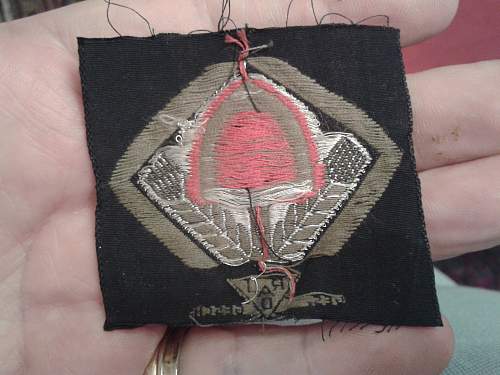 RAD woven badge