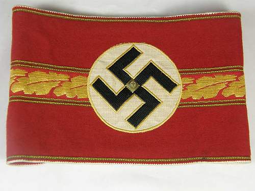 NSDAP Kreisleiter political leader's armband - Opinions Please