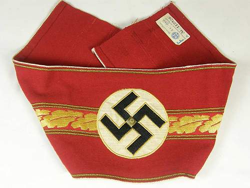 NSDAP Kreisleiter political leader's armband - Opinions Please