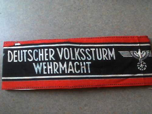 Deutche Volkssturm Wehrmacht armband...fake