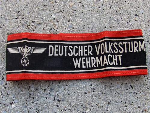 Deutscher Volkssturm Wehrmacht Armband Real or Fake