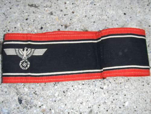 Deutscher Volkssturm Wehrmacht Armband Real or Fake