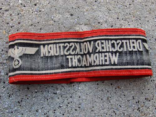 Deutscher Volkssturm Wehrmacht Armband Real or Fake