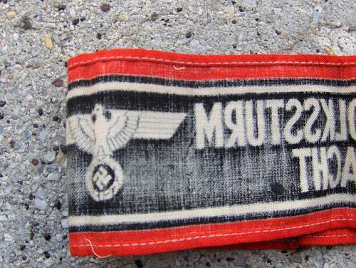 Deutscher Volkssturm Wehrmacht Armband Real or Fake