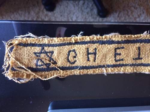 Real or Fake? Cyrillic star patch + ghetto polizei band