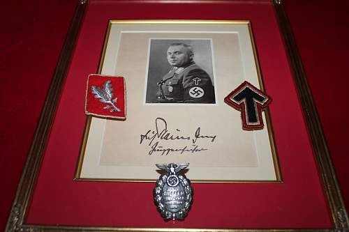 Sa insignia -As shown in the Eric Reiman signed pic