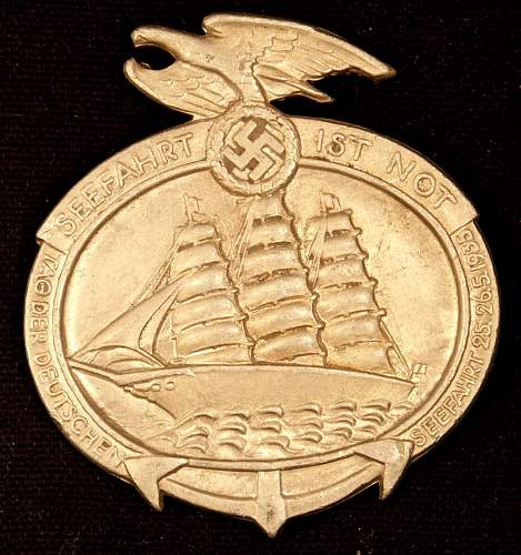 Tag der Deutschen Seefahrt 1935 day badge