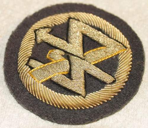 REAL or FAKE?  -  SA DLV Bullion Cloth Insignia