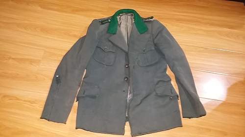 WWII German forest tunic need repair