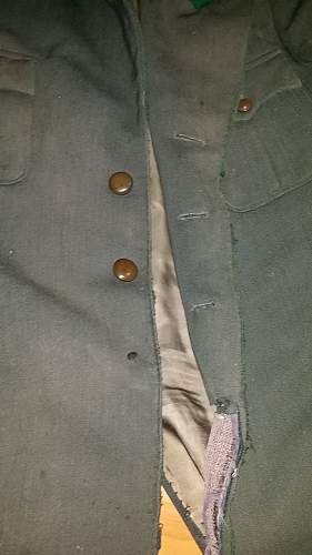 WWII German forest tunic need repair