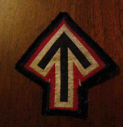 SA State Leadership School in Munich - Graduate Tyr Rune Insignia - RARE