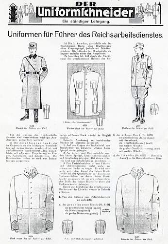 RAD-tunics, global  survey 1933-1945