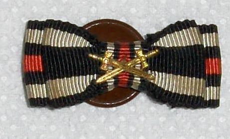 Buttonhole Ribbonbar Kriegsverdienstkreuz 2 class