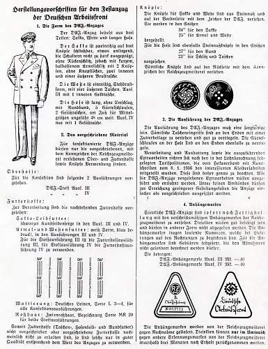 WW2 German DAF Festival Leader Uniform