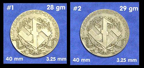 Three Dutch medals.