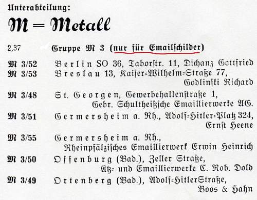 Die Haustafel der NSDAP Enamel Sign