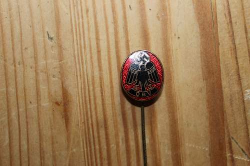 original DBV stickpin (and mitgliedskarte 1933)?