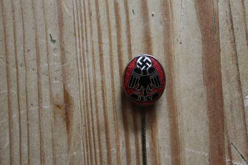 original DBV stickpin (and mitgliedskarte 1933)?