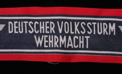 Deutscher Volkssturm Wehrmacht Armband real or fake