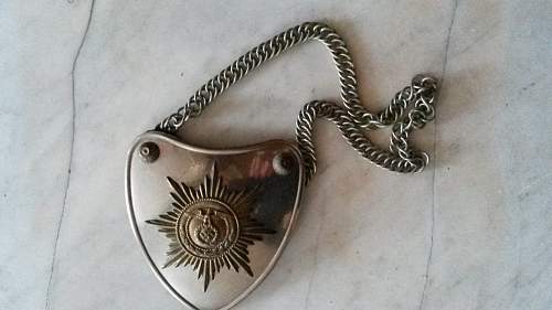 Unknown German Gorget, needs help