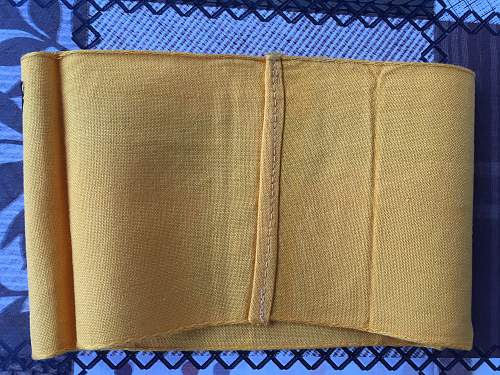 WWII German Civil Service Yellow Armband - Real or Fake?