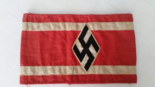 hello friends please opinions and help with this german arm band original o fake??????