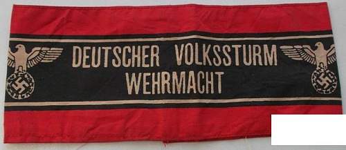 Volkssturm armband - real or fake?