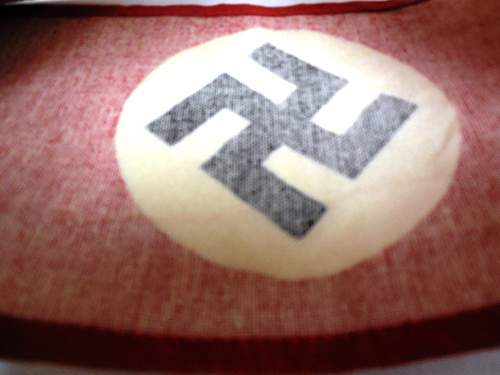 Nice example of a late in the war all printed cotton NSDAP armband (Kampfbinde)