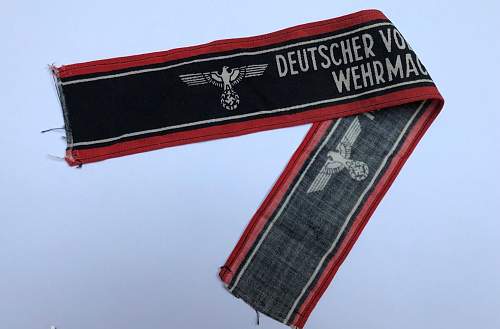 Deutscher Volkssturm Wehrmacht armband - WW2 original?