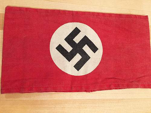 Printed NSDAP Armband Real or Fake