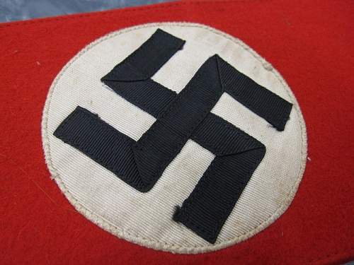 Three piece NSDAP armband