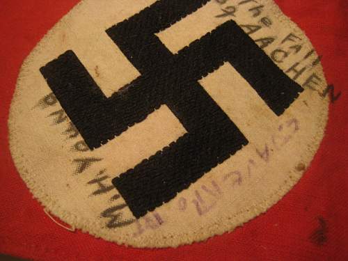 Vet bring back NSDAP Partei-Bereitschaft Cufftitle with written history all over it....