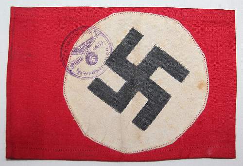 NSDAP Armband for review
