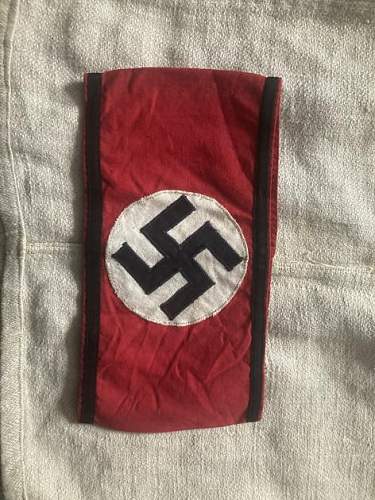 NSDAP Kampfbinde with Black Stripe Help Please