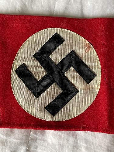 Wool NSDAP armband authentication
