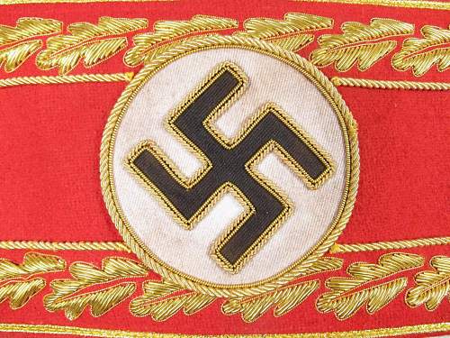 Nsdap political high leader armband....original or fake?