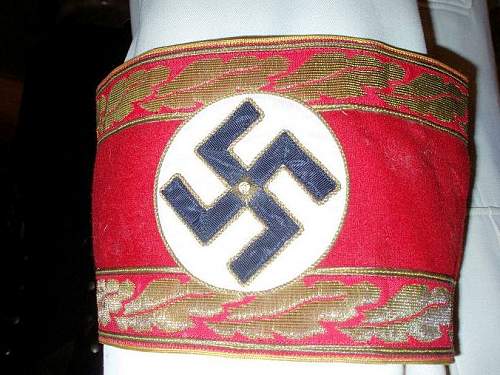 Nsdap political high leader armband....original or fake?