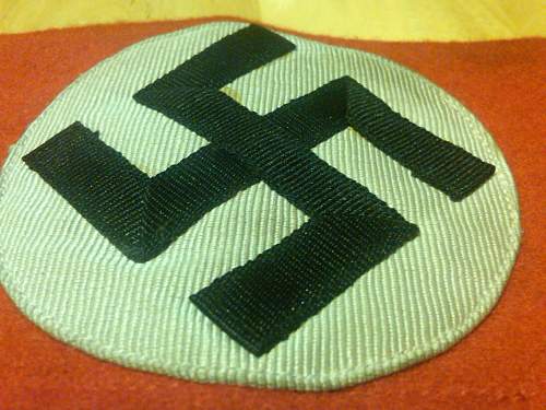 My first ever swastika armband!