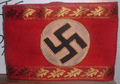 NSDAP Leaders Armband - Up for Review