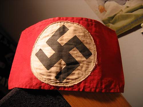 NSDAP armband with printed symbol - is it real