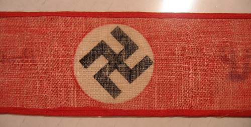 NSDAP band/ribbon? How Fake is this? Real or a laugher?
