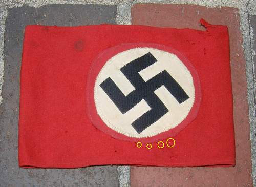 Garage sale NSDAP armband - sloppy construction