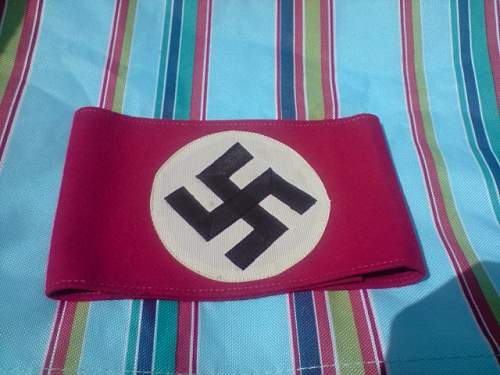 nsdap armband with rzm paper tag!