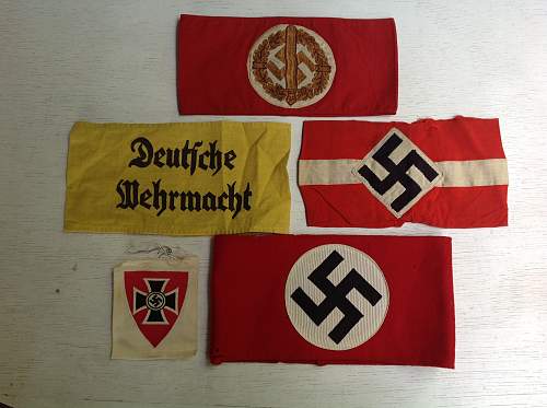 Recently acquired armbands