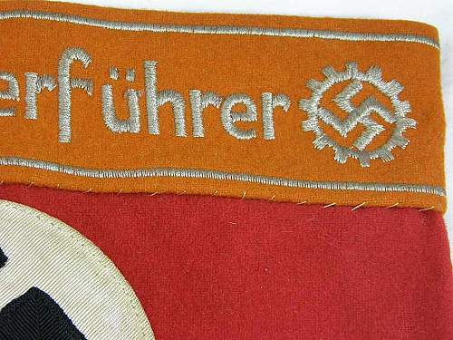 Legit? - Deutsches Arbeitsfront (DAF) armband for Oberlagerfuhrer