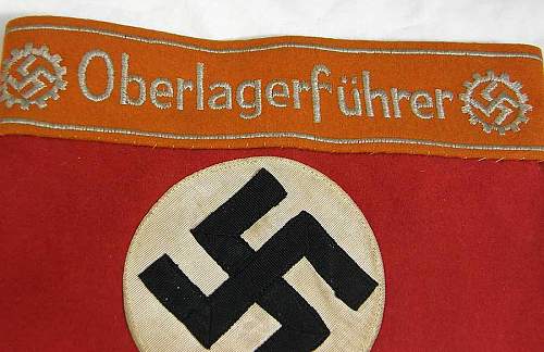 Legit? - Deutsches Arbeitsfront (DAF) armband for Oberlagerfuhrer