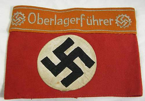 Legit? - Deutsches Arbeitsfront (DAF) armband for Oberlagerfuhrer