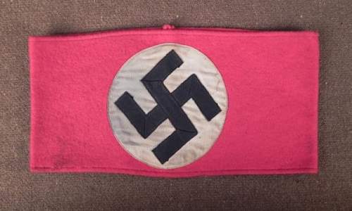 NAZI/NSDAP EARLY PARTY ARMBAND  is it fake?????