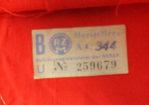 Early NSDAP Arm Band With RZM Tag, first time buying from Collectortocollector Militaria. Is this armband original?